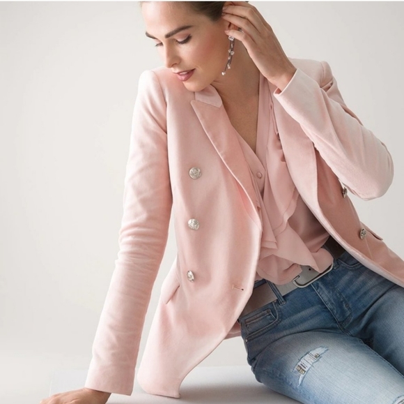 White House Black Market Pink Blazer - Picture 2 of 11